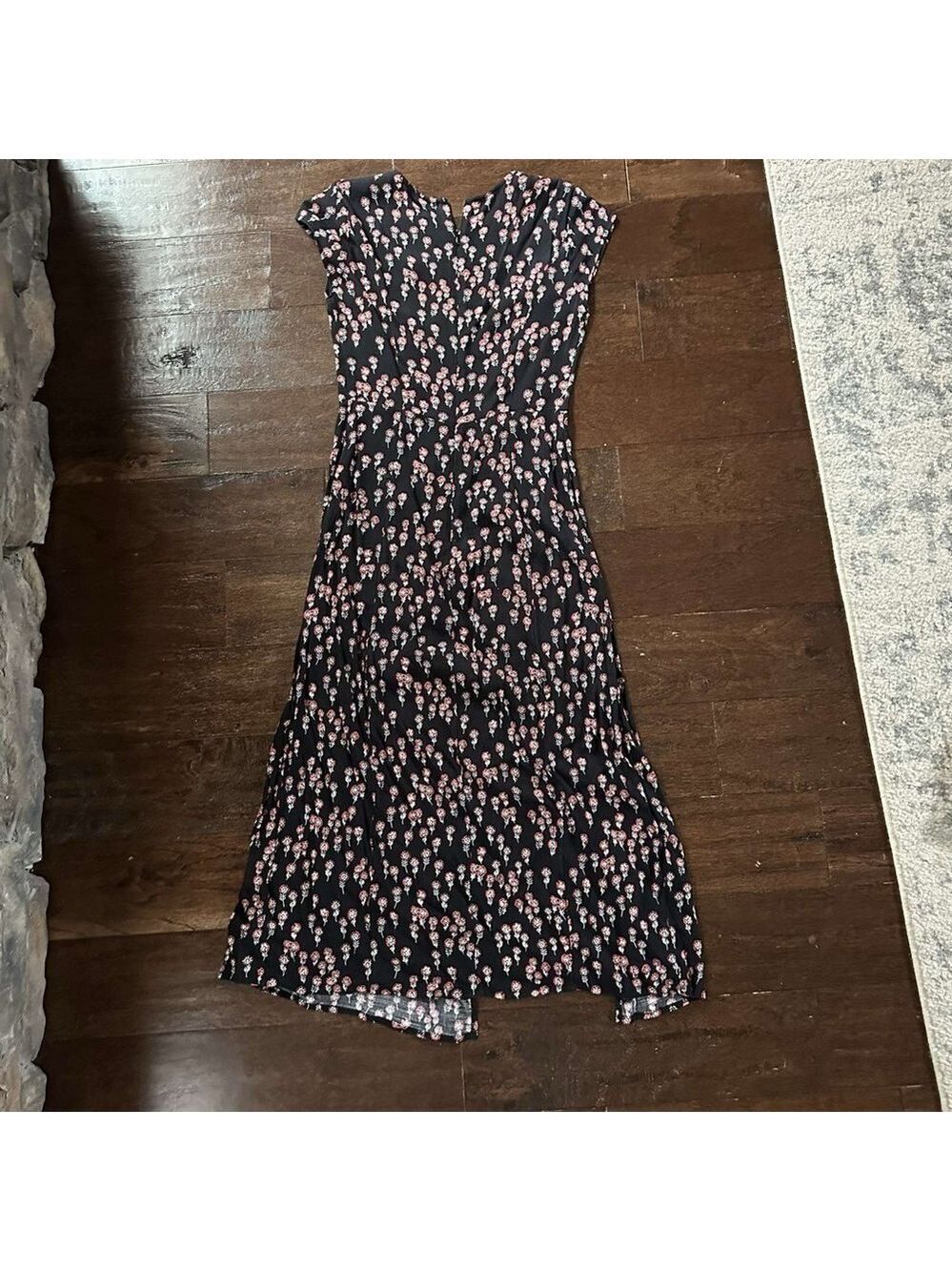 Free People-midi floral dress-size 0 new without tags - Picture 2 of 13
